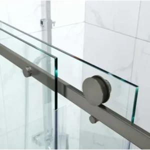 Buy Shower Glass - Rock Series 2 Sides Frameless Glass RCM1170x770 Gunmetal Grey Frame Online - Shower Enclosures - Frameless Shower - 2 - NZ Depot Delivery