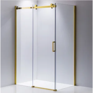 Buy Shower Glass - Rock Series 2 Sides Frameless Glass RCM1170x770 Gold Frame Online - Shower Enclosures - Frameless Shower - 1 - NZ Depot Delivery