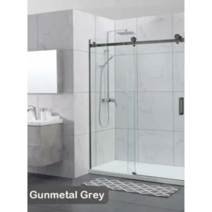 Buy Shower Glass - Rock Series Sliding Door RCM1170 Gunmetal Grey Frame Online - Shower Enclosures - Frameless Shower - 1 - NZ Depot Delivery