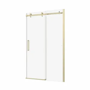 Buy Shower Glass - Rock Series Sliding Door RCM1170 Gold Frame Online - Shower Enclosures - Frameless Shower - 2 - NZ Depot Delivery