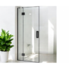 Shower Glass - Stream Series Swing Door (870x1950mm) With Black Color Frame, Frameless Shower - NZ DEPOT