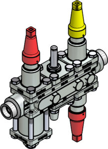 Valve station, ICF 20-6-1RA, 20 mm, Connection standard: ASME B 16.11 - Industrial Valves - 027L3005 2 Valve station ICF 20 6 1RA 20 mm Connection standard ASME B 16.11 Industrial Valves 027L3005