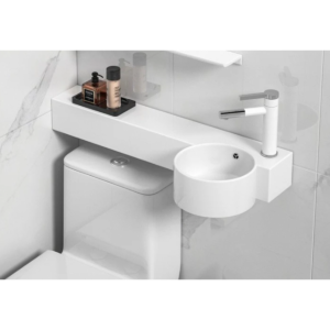 Ceramic Hand Basin White Bathroom Sink 700mm A177 Right, Hand Basin - NZ DEPOT