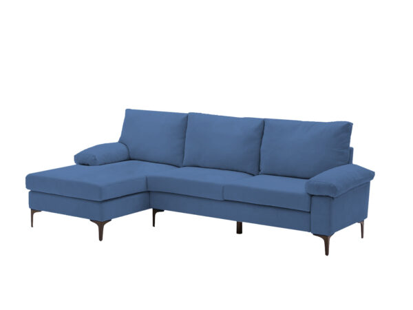 Adriana Sectional Sofa Linen Blue