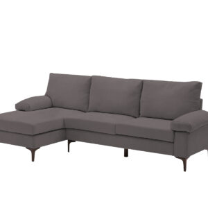 DS Adriana Sectional Sofa Linen Dark Grey