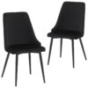 Dining Chair HCD  Velvet Black X2
