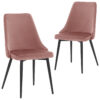 Dining Chair HCD Velvet Deep Blush X2