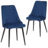 Dining Chair HCD  Velvet Navy X2