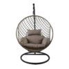 Jade Swing Chair Grey+Brown