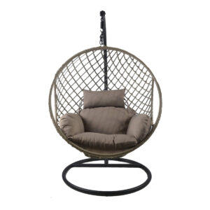 DS Jade Swing Chair Grey+Brown