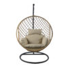 Jade Swing Chair Khaki Grey+Beige