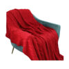 SOGA 130x180cm Throw Blanket Red Christmas Chunky Yarn Woven Decorative Cozy Knit for Holiday Home Decor, Home, Bed Linen, Throws And Blankets, Blankets, ,  - NZ DEPOT 1