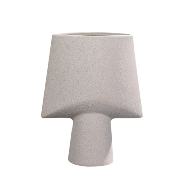 SOGA 21x25.5cm Ornament Geometric Decor Ceramic Vase Flower Pots Decorative for Living Room Decoration, Home & Living>Home Decor>Indoor Pots, Planters and Plant Stands, , , , ,  - NZ DEPOT 1