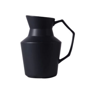 SOGA 23.5cmx19.5cm Ornament Black Modern Ceramic Decorative Pitcher Vase with Handle for Home D?cor, Home & Living, Home Decor, Indoor Pots, Planters and Plant Stands, , ,  - NZ DEPOT 1