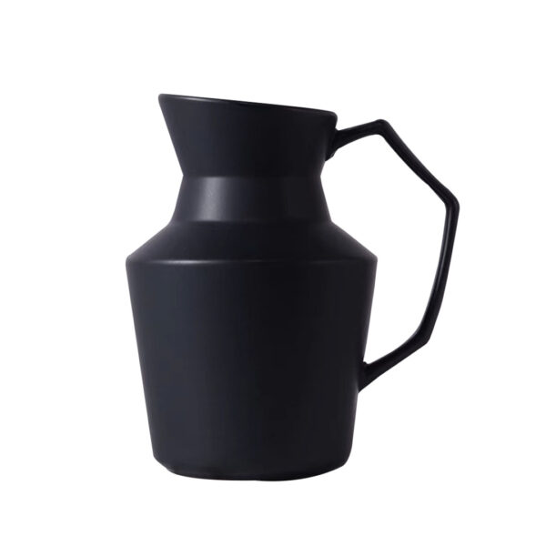 SOGA 23.5cmx19.5cm Ornament Black Modern Ceramic Decorative Pitcher Vase with Handle for Home Décor, Home & Living>Home Decor>Indoor Pots, Planters and Plant Stands, , , , ,  - NZ DEPOT 1