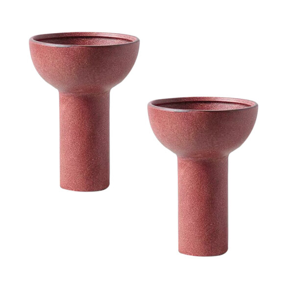 SOGA 2X 15x19.5cm Ornament Minimalist Nordic Versatile Ceramic Vase Modern Luxury Decorative for Home Decor, Home & Living>Home Decor>Indoor Pots, Planters and Plant Stands, , , , ,  - NZ DEPOT 1
