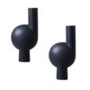 SOGA 2X 19x37cm Large Ornament a modern abstract vase decorative object unique shape with narrow neck for Home Decor, Home & Living>Home Decor>Indoor Pots, Planters and Plant Stands, , , , ,  - NZ DEPOT 1