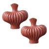 SOGA 2X 25X24cm Small Ornament Vases Countertop Decoration Accessories Porch Crafts Home Decor, Home & Living>Home Decor>Indoor Pots, Planters and Plant Stands, , , , ,  - NZ DEPOT 1