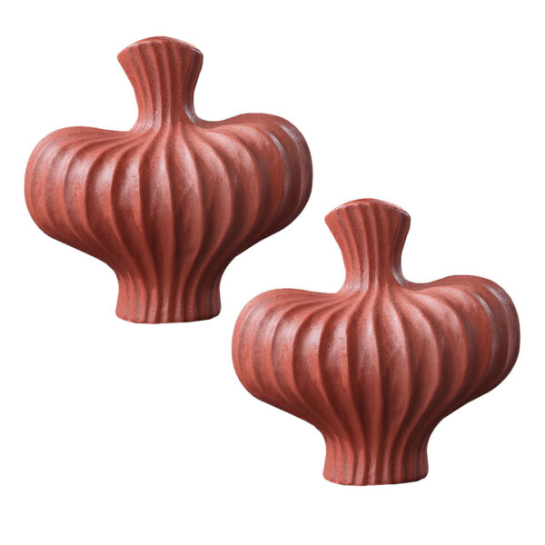 SOGA 2X 25X24cm Small Ornament Vases Countertop Decoration Accessories Porch Crafts Home Decor, Home & Living>Home Decor>Indoor Pots, Planters and Plant Stands, , , , ,  - NZ DEPOT 1