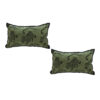 SOGA 2X 30cm Throw Pillow Green Leopard Lumbar Decorative Cushion for Living Room Home Decor, Furniture>Living Room Furniture>Occasional Chairs, , , , ,  - NZ DEPOT 1