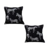 SOGA 2X 45cm Black Light Luxury Zebra Cushion Decorative Square Pillow Living Room Home Decor, Furniture>Living Room Furniture>Occasional Chairs, , , , ,  - NZ DEPOT 1