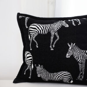 SOGA 2X 45cm Black Light Luxury Zebra Cushion Decorative Square Pillow Living Room Home Decor, Furniture, Living Room Furniture, Occasional Chairs, , ,  - NZ DEPOT 3