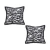 SOGA 2X 45cm Black and White Luxury Cushion Light Mottled Texture Decorative Square Pillow Living Room, Furniture>Living Room Furniture>Occasional Chairs, , , , ,  - NZ DEPOT 1