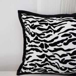 SOGA 2X 45cm Black and White Luxury Cushion Light Mottled Texture Decorative Square Pillow Living Room, Furniture, Living Room Furniture, Occasional Chairs, , ,  - NZ DEPOT 4