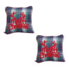 SOGA 2X 45cm Throw Pillow Multicolor Christmas Plaid with Antler Design for Festive Holiday Square Cushion Home Decor, Furniture, Living Room Furniture, Occasional Chairs, , ,  - NZ DEPOT 1