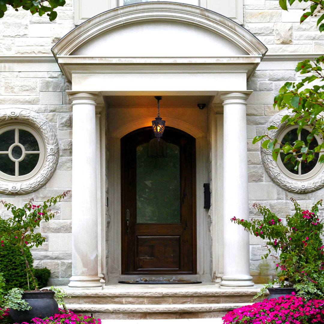 Vintage Lamp 2X 48cm  Aluminum Glass Lantern Chandelier for Home Decor, Home & Living>Lighting>Indoor Lights>Lamps, , , , ,  - NZ DEPOT 3