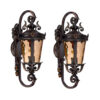 Vintage Lantern 2X 70cm Aluminum & Glass Wall Light Classic Lantern Design Elegant Outdoor Antique Inspired Wall Lamp, Home & Living>Lighting>Indoor Lights>Lamps, , , , ,  - NZ DEPOT 1