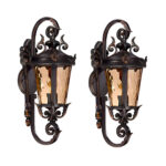 Vintage Lantern 2X 70cm Aluminum & Glass Wall Light Classic Lantern Design Elegant Outdoor Antique Inspired Wall Lamp, Home & Living>Lighting>Indoor Lights>Lamps, , , , ,  - NZ DEPOT 1