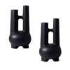 SOGA 2X Ornament Modern Geometric Vase Minimalist Double Tube Abstract Sculpture for Home D?cor, Home & Living>Home Decor>Indoor Pots, Planters and Plant Stands, , , , ,  - NZ DEPOT 1