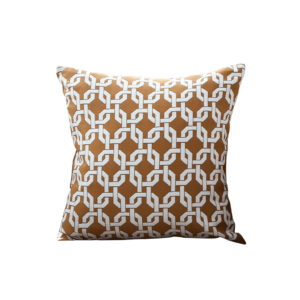 SOGA 45cm Brown Checkered Chain Jacquard Square Pillow Decorative Cushion for Living Room, Furniture, Living Room Furniture, Occasional Chairs, , ,  - NZ DEPOT 1