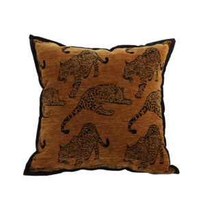 SOGA 45cm Throw Pillow Dark Brown Leopard Square Retro Decorative Cushion for Living Room, Furniture, Living Room Furniture, Occasional Chairs, , ,  - NZ DEPOT 1