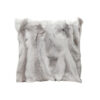 SOGA 45cm Throw Pillow Floral Gray Rabbit Fur Square Warm Cozy Decorative Cushion Home Decor, Furniture>Living Room Furniture>Occasional Chairs, , , , ,  - NZ DEPOT 1