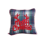 SOGA 45cm Throw Pillow Multicolor Christmas Plaid with Antler Design for Festive Holiday Square Cushion Home Decor, Furniture>Living Room Furniture>Occasional Chairs, , , , ,  - NZ DEPOT 1