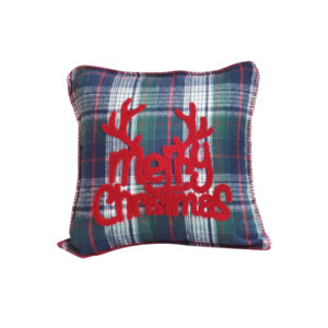 SOGA 45cm Throw Pillow Multicolor Christmas Plaid with Antler Design for Festive Holiday Square Cushion Home Decor, Furniture, Living Room Furniture, Occasional Chairs, , ,  - NZ DEPOT 1