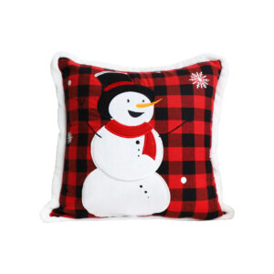 SOGA 45cm Throw Pillow Red Christmas Snowman Square Cushion for Festive Holiday Winter Home Decor, Furniture, Living Room Furniture, Occasional Chairs, , ,  - NZ DEPOT 1