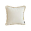 SOGA 45cm Throw Pillow White Chenille Textured with Tassels Stylish Square Cozy Home Decor, Furniture>Living Room Furniture>Occasional Chairs, , , , ,  - NZ DEPOT 1