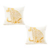 SOGA 45cm Throw Pillow White Light Luxury with Golden Leopard Design Decorative Square Cushion Home Decor, Furniture>Living Room Furniture>Occasional Chairs, , , , ,  - NZ DEPOT 1