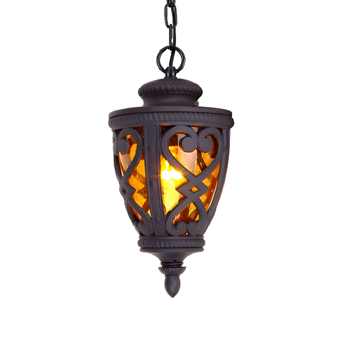 Vintage Lamp 48cm  Aluminum Glass Lantern Chandelier for Home Decor, Home & Living>Lighting>Indoor Lights>Lamps, , , , ,  - NZ DEPOT 1