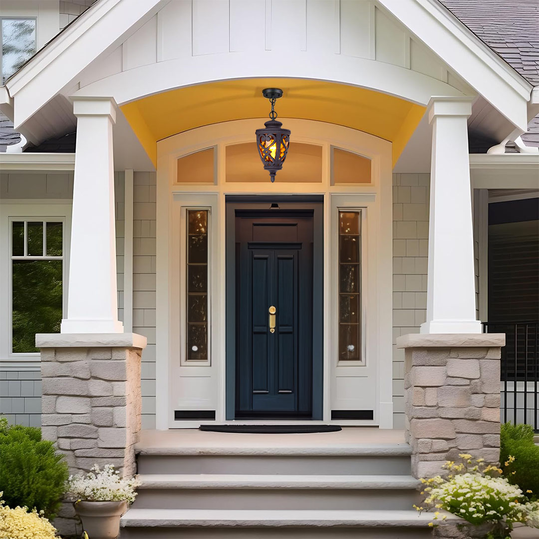 Vintage Lamp 4X 48cm  Aluminum Glass Lantern Chandelier for Home Decor, Home & Living>Lighting>Indoor Lights>Lamps, , , , ,  - NZ DEPOT 2