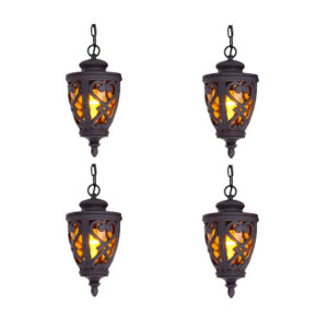 Vintage Lamp 4X 48cm Aluminum Glass Lantern Chandelier for Home Decor, Home & Living, Lighting, Indoor Lights, Lamps, ,  - NZ DEPOT 1