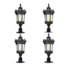 Vintage Lamp 4X 72cm Lantern Stand Elegant Aluminum & Glass Outdoor Light Antique Style Exterior Fixture, Home & Living>Lighting>Indoor Lights>Lamps, , , , ,  - NZ DEPOT 1