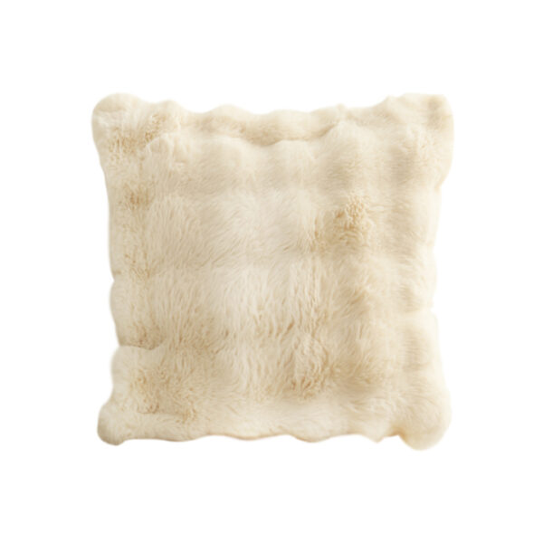 SOGA 50cm Throw Pillow Light  Camel Color with Rabbit  Square Cushion for Living Room Home Decor, Furniture, Living Room Furniture, Occasional Chairs, , ,  - NZ DEPOT 1