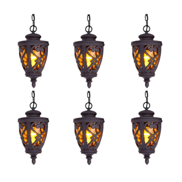 Vintage Lamp 6X 48cm  Aluminum Glass Lantern Chandelier for Home Decor, Home & Living>Lighting>Indoor Lights>Lamps, , , , ,  - NZ DEPOT 1