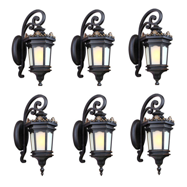 Soga 6X 62Cm Vintage Lantern Wall Light Elegant Aluminum &Amp; Glass Design, Lamp584Standmedx4, , , , ,  - Nz Depot 1