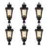 Vintage Lantern 6X 63.5cm Outdoor Post Lantern Light Classic Charm Elegant Patio Antique Inspired Outdoor Lighting, Home & Living>Lighting>Indoor Lights>Lamps, , , , ,  - NZ DEPOT 1