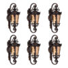 Vintage Lantern 6X 70cm Aluminum & Glass Wall Light Classic Lantern Design Elegant Outdoor Antique Inspired Wall Lamp, Home & Living>Lighting>Indoor Lights>Lamps, , , , ,  - NZ DEPOT 1